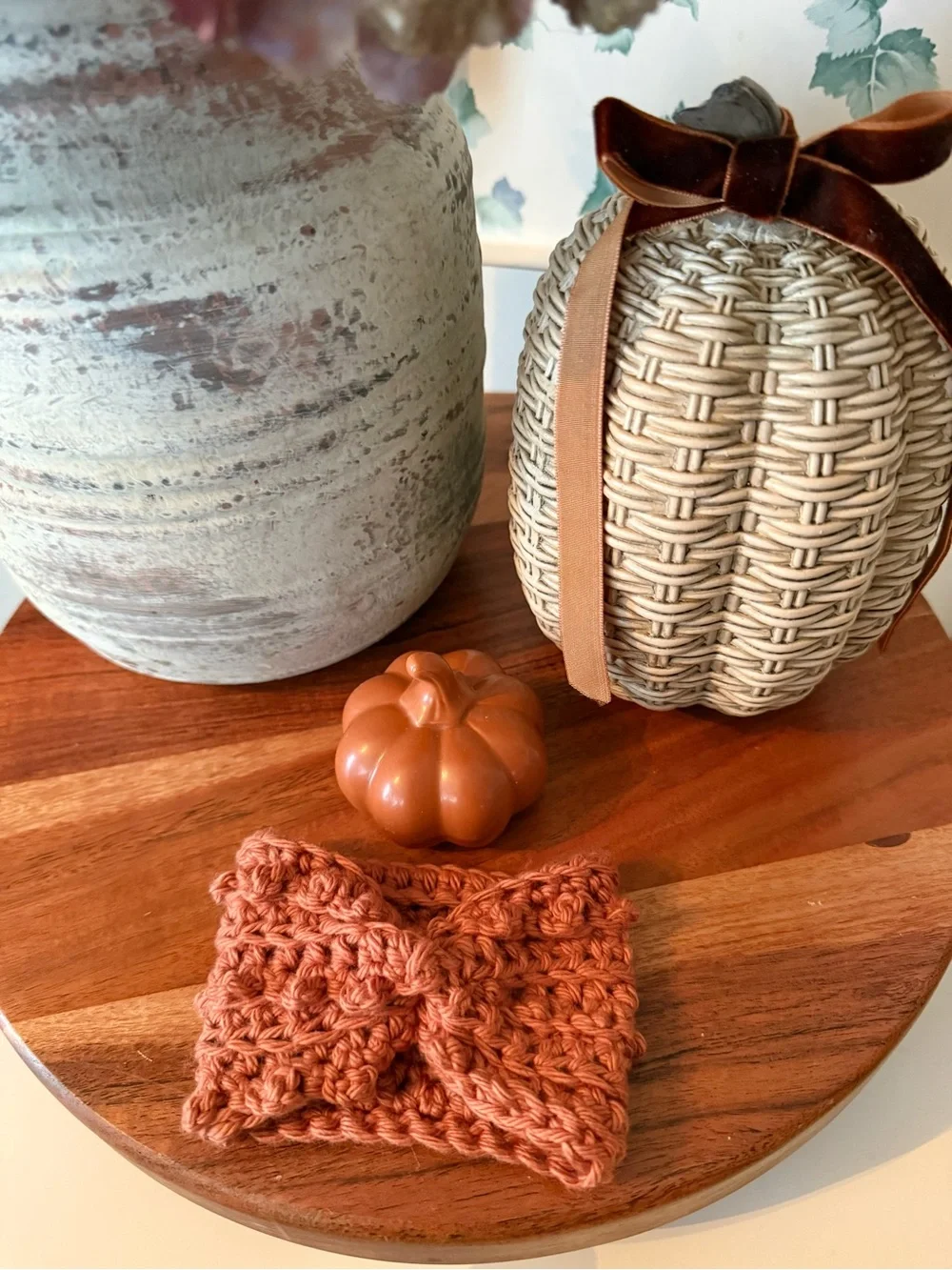 Handmade Crochet Iced Coffee Cup Cozy / Sleeve - Terracotta / Rust